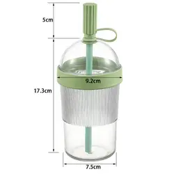 Reusable 17oz Insulated Coffee Tumbler with Lids (Green)