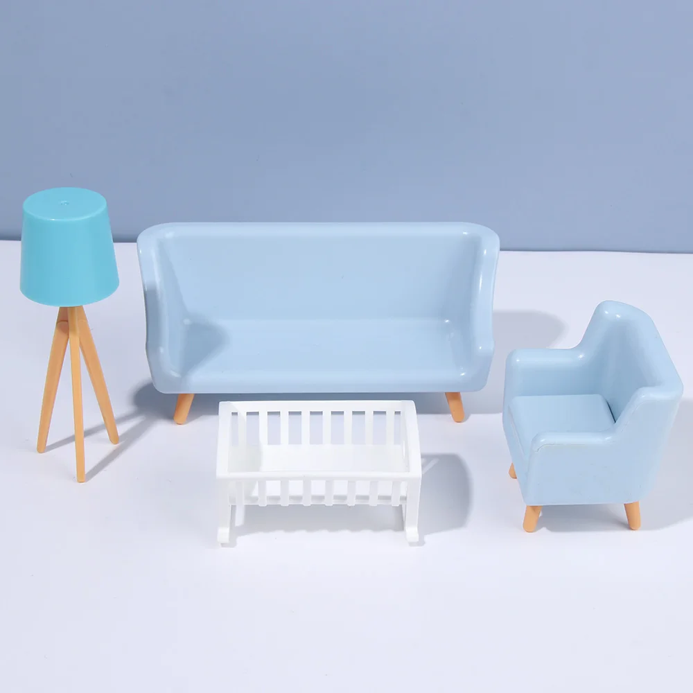 1:12 Scale Sofa Bed Wardrobe TV Cabinet Micro  Scene Model Dollhouse Miniature Furniture Playing House Landscape Dolls Accessory 3