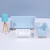 1:12 Scale Sofa Bed Wardrobe TV Cabinet Micro  Scene Model Dollhouse Miniature Furniture Playing House Landscape Dolls Accessory 3