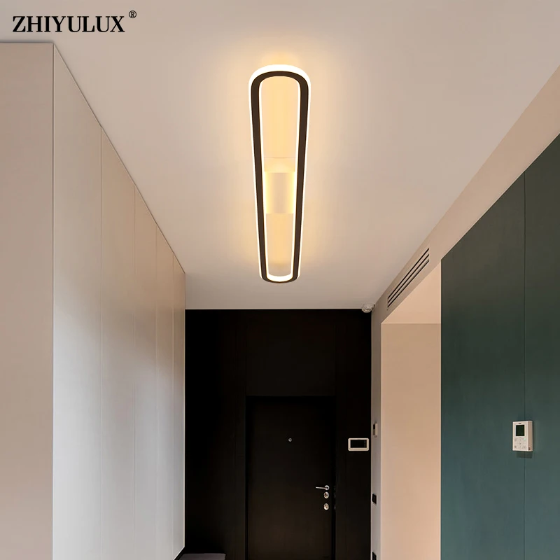 

Dimming Simple Long Home New Modern LED Chandelier Lights Living Dining Room Bedroom Pendant Hall Bar Aisle Lamp Indoor Lighting