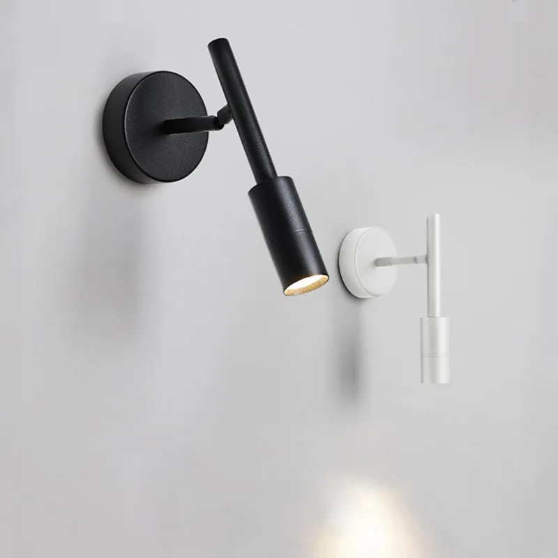

Nordic LED Wall Lamp Iron Rotatable Adjustable 90 Degrees Bedside Lighting For Living Room Bedroom Study Corridor Indoor Fixture