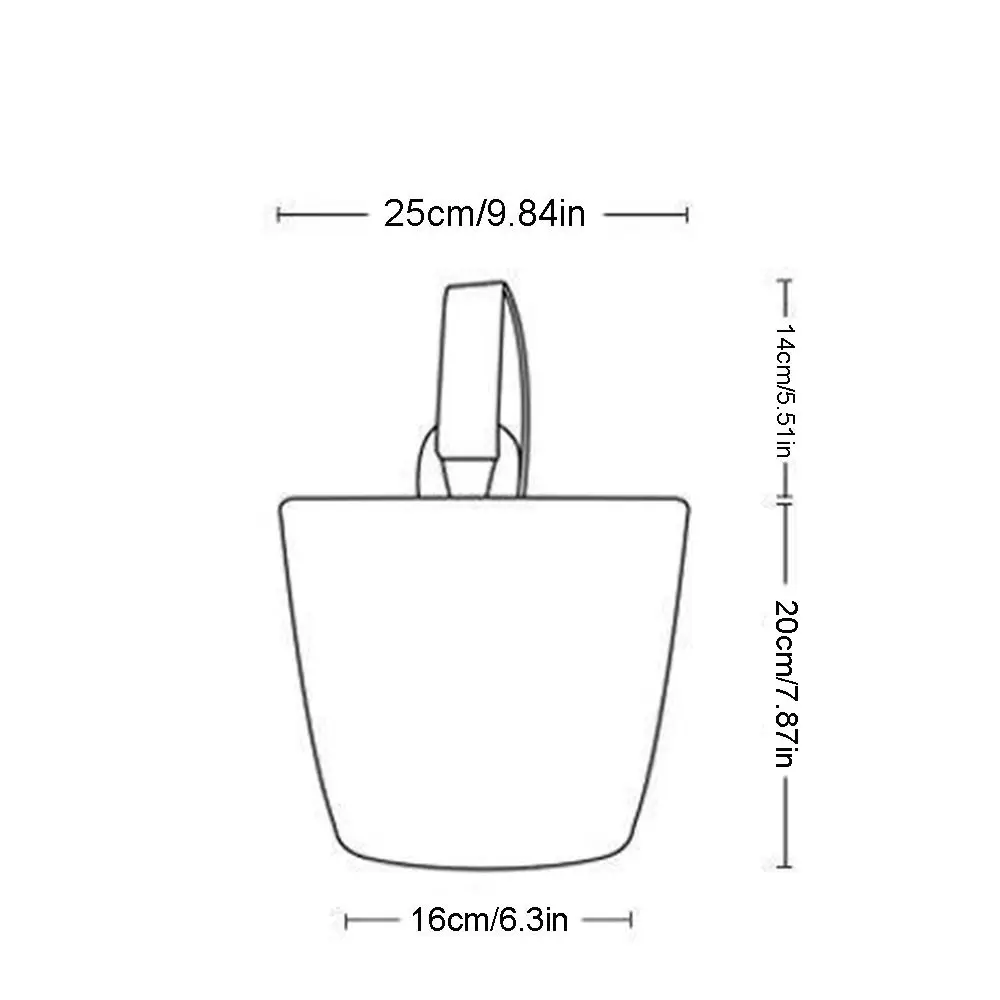 Borsa a secchiello per fiori freschi in stile coreano borsa a secchiello semplice di grande capacità borsa per mummia borsa per il pranzo borsa per la spesa borsa in tela per ragazze