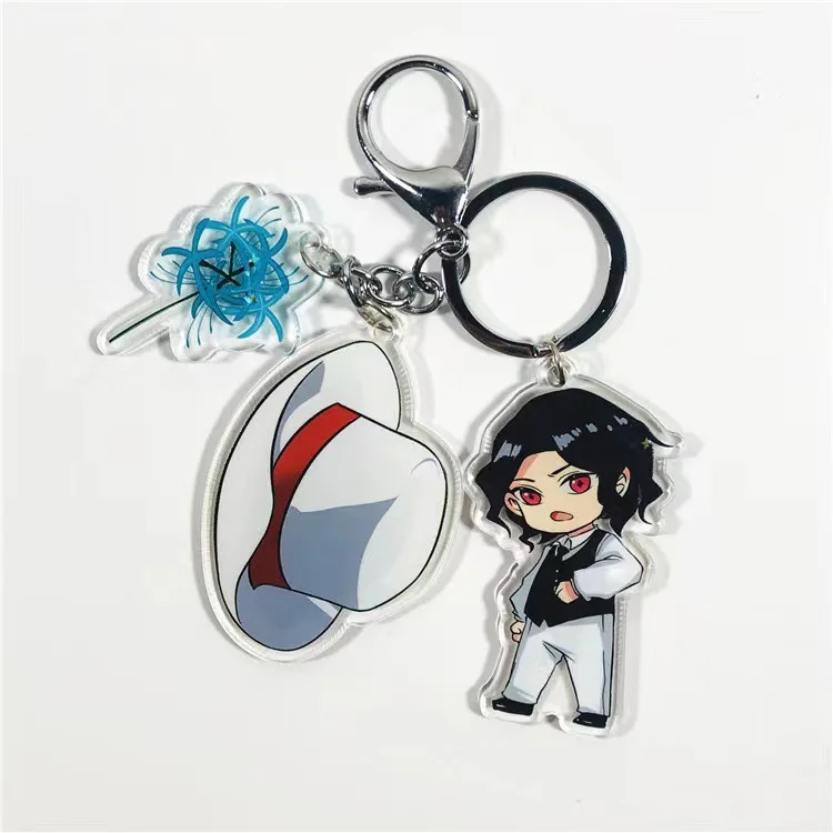 Tokitou Muichirou Sword Anime Keychain Kibutsuji Muzan Kamado Tanjirou Agatsuma Zenitsu Rengoku Kyoujurou Acrylic Key Chain