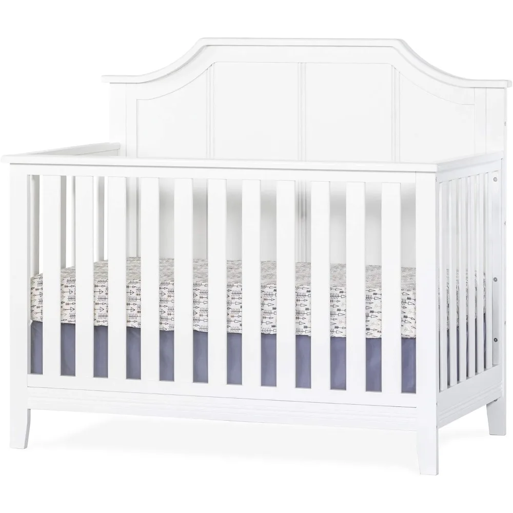 

Child Craft Rylan 4-in-1 Convertible Crib, Baby Crib Converts to Day Bed, Toddler Bed and Full Size Bed, 3 Adjustable Mattress