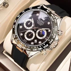 OLEVS Orologio da Uomo di Lusso Luminosa Impermeabile Cronografo Oro