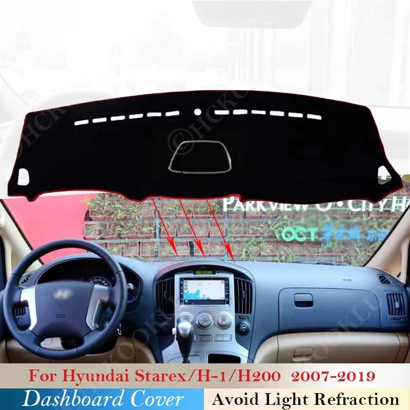 

Полиэстер для Hyundai Starex 2007 ~ 2019 Автомобильная приборная панель коврик от солнца 2014 2015 2016 2017 2018 Защитная панель для приборной панели