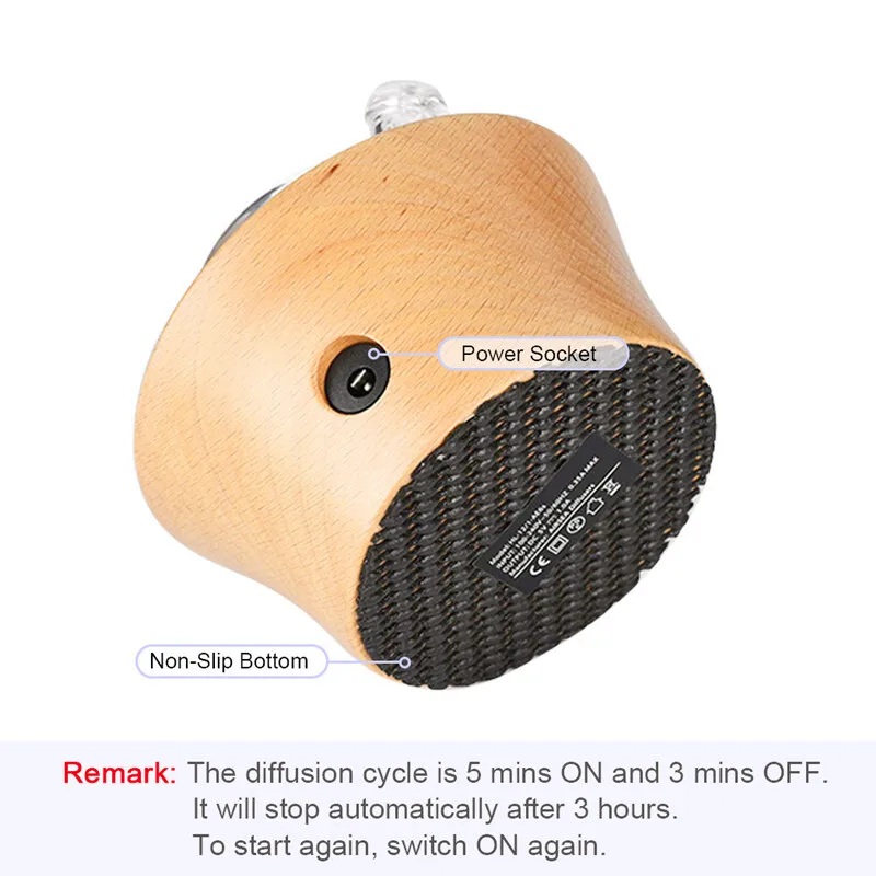 Wooden Glass Aroma Diffuser Waterless Essential Oil Nebuliser_voghion.com