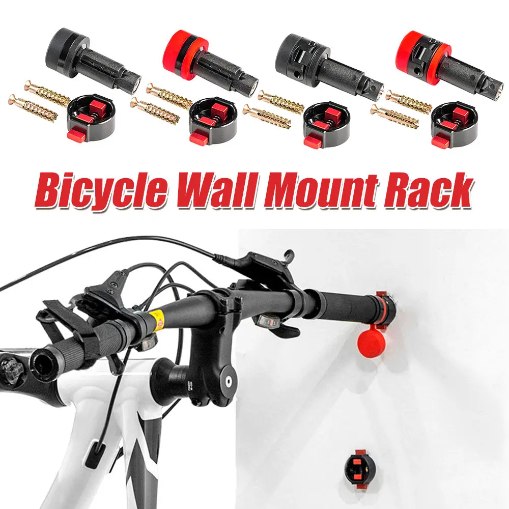 Bicycle Wall Mount Rack Aluminum Alloy Bike Support Stand Space Saving Bike Wall Mounted Holder for MTB Road Bike
