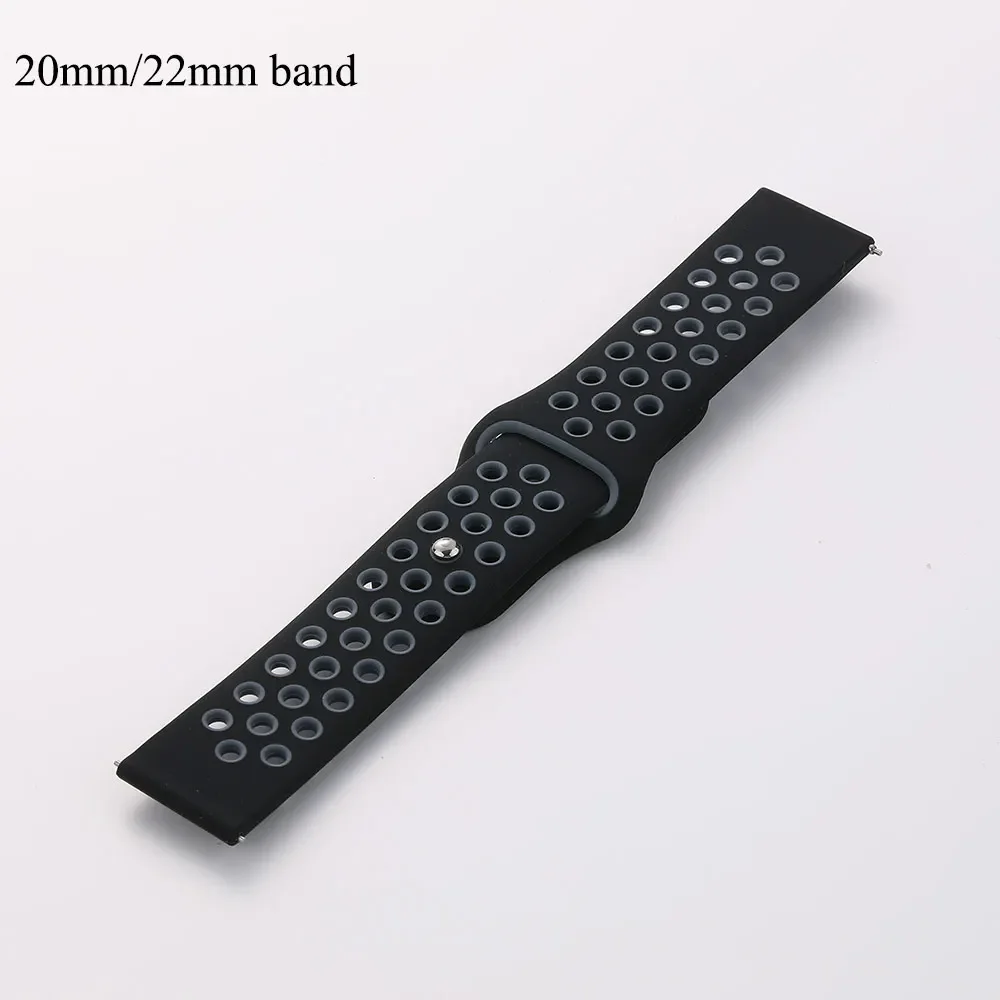 Silicone Sport Watch Band Replacement - 20mm/22mm Bracelet