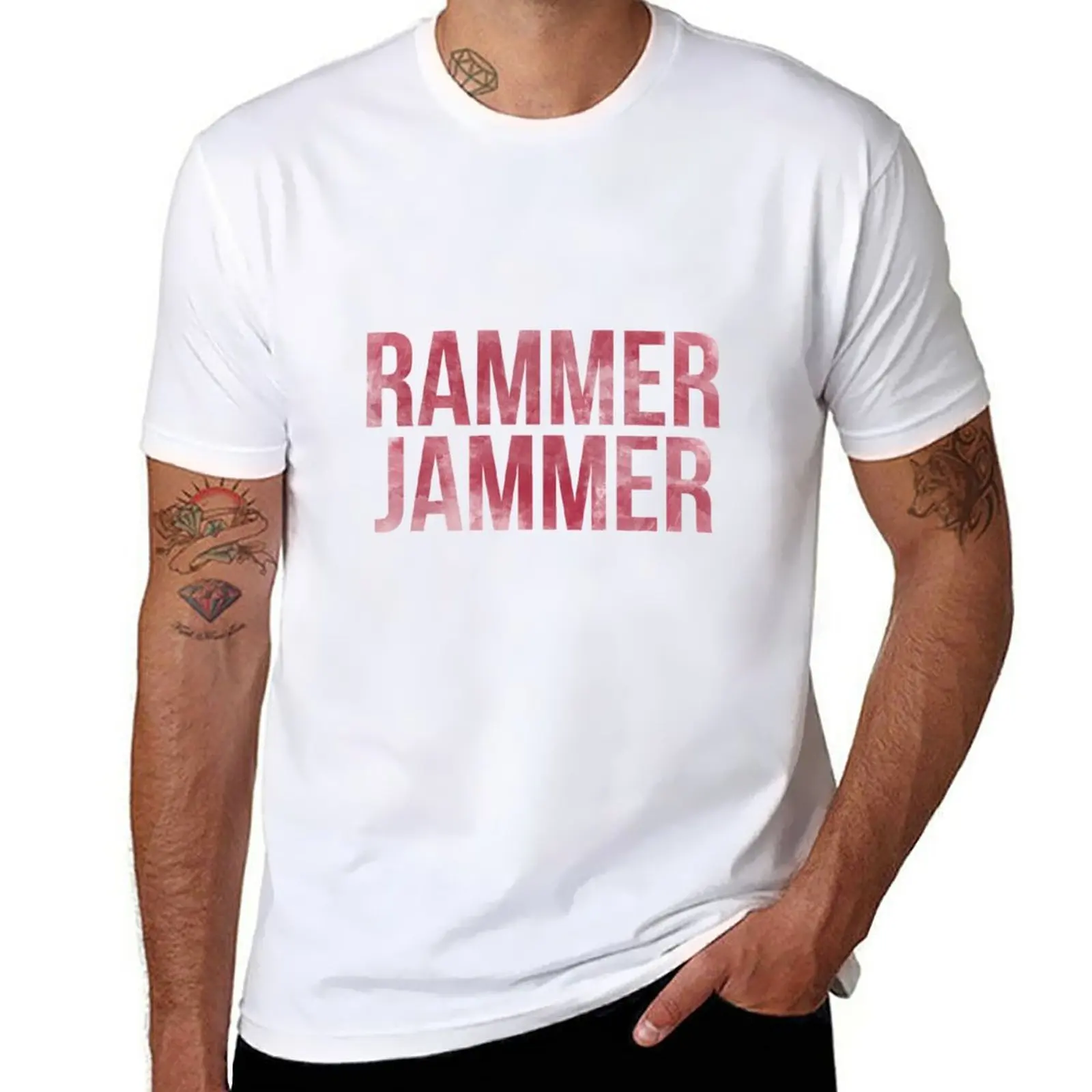 

Rammer Jammer Tie Dye T-Shirt animal prinfor boys heavyweights Short sleeve tee men