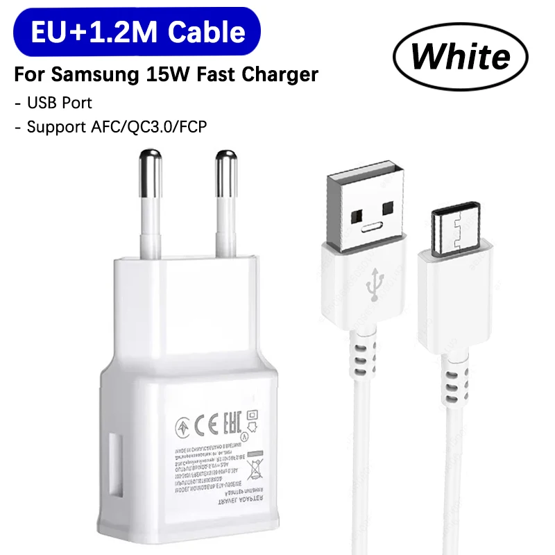 ตัวเลือกสินค้า อะแดปเตอร์ชาร์จเร็ว 15W USB-C สำหรับสมาร์ทโฟน Samsung