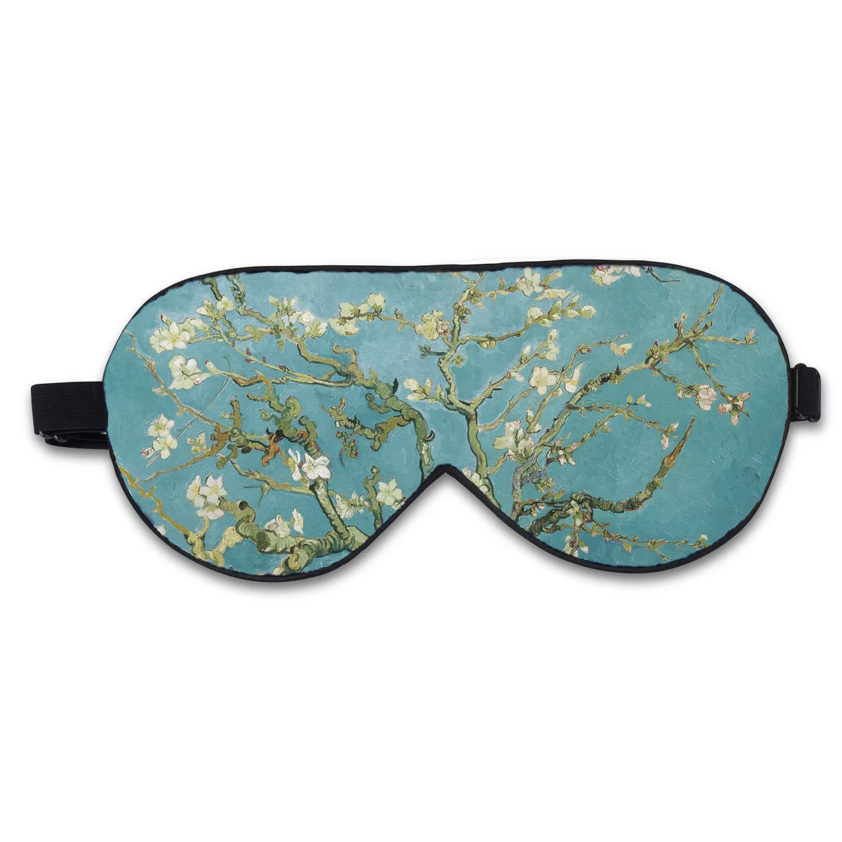 Silk blindfold world famous painting double-layer solid color velvet travel aviation sleep blackout silk blindfold