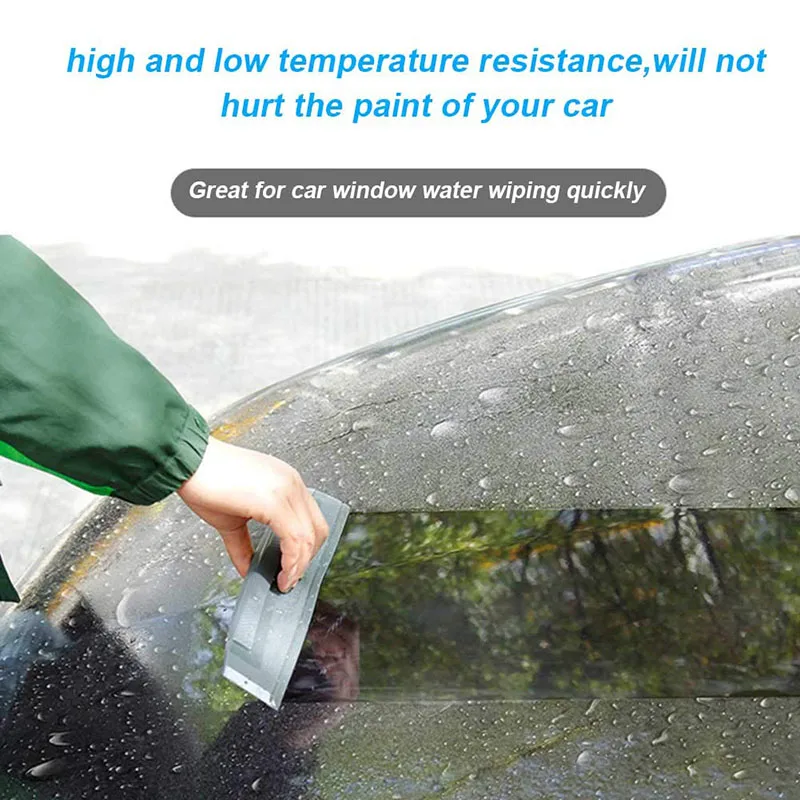 Silicone Squeegee Soft Handy Non-Scratch No Noise No Damage Paint Car Wrap Tools Supplies For Water Window Wiper Drying Blade
