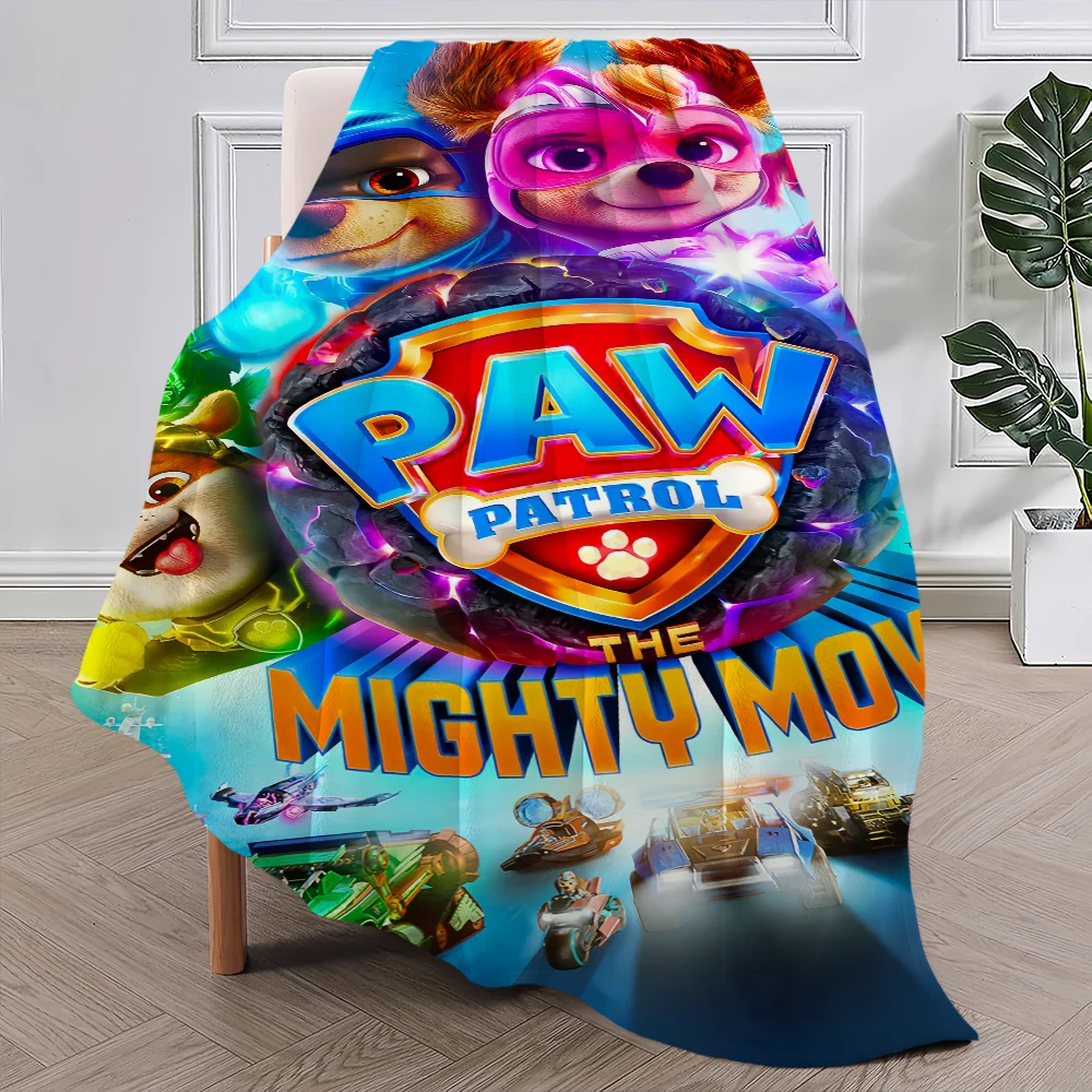 Cartoon Blanket Plush Nap Sofa rug for Living Room Warm Office Bedroom Birthday Home P-Paws Cute-P-Patrols Travel Kid Gifts 3