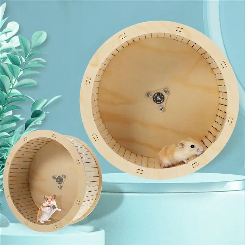 Chinchilla Running Wheel Wood Wooden Running Wheel Hamster 1pc