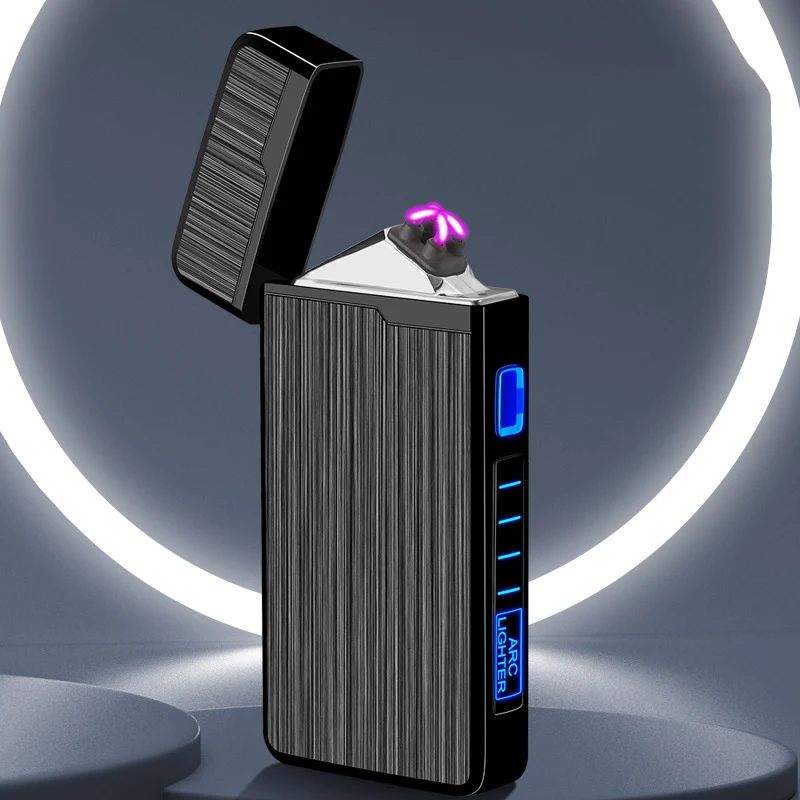 Электрическая зажигалка USB плазменная двойная дуга для ветрозащитной
