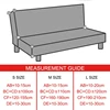 Jacquard Elastic Armless Sofa Bed Cover Adjustable Stretch Sofa Folding Bed Covers Slipcovers Protector Bench Futon Cover 3 Size 2