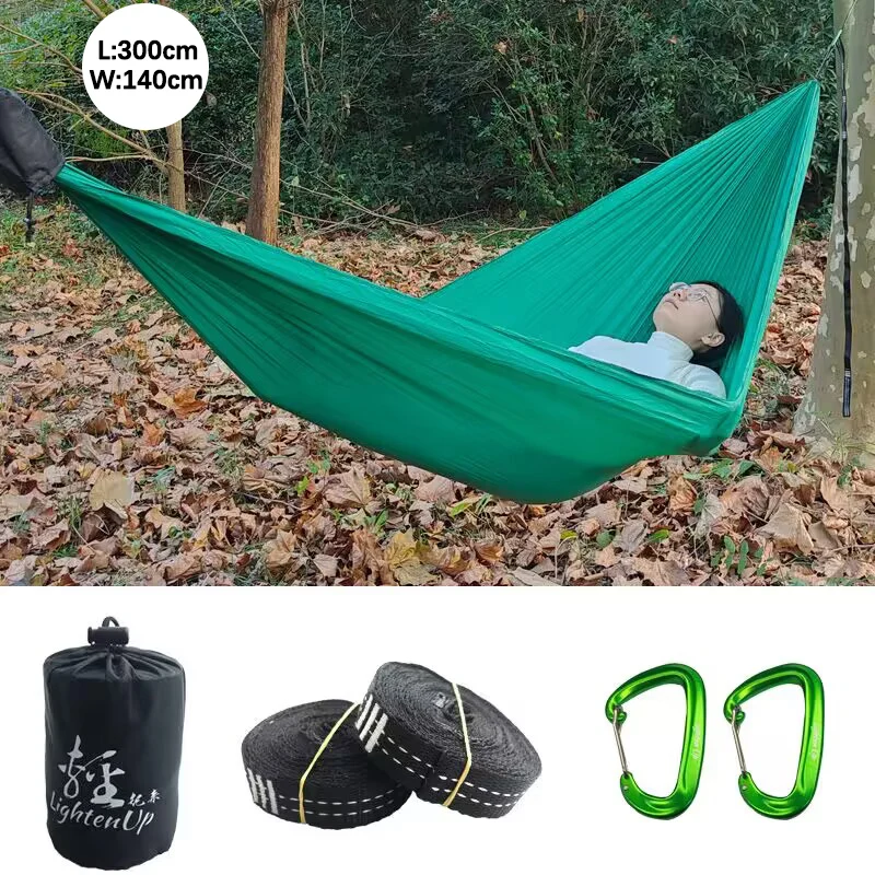 Ultralight Outdoor Nylon Hammock & Portable Sleep Swing Chair