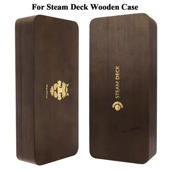 High-end Exquisite Wooden Magnetic Hard Storage Table Box For Steam Deck Anti-drop Shockproof Unique Style Storage Holder Case 2