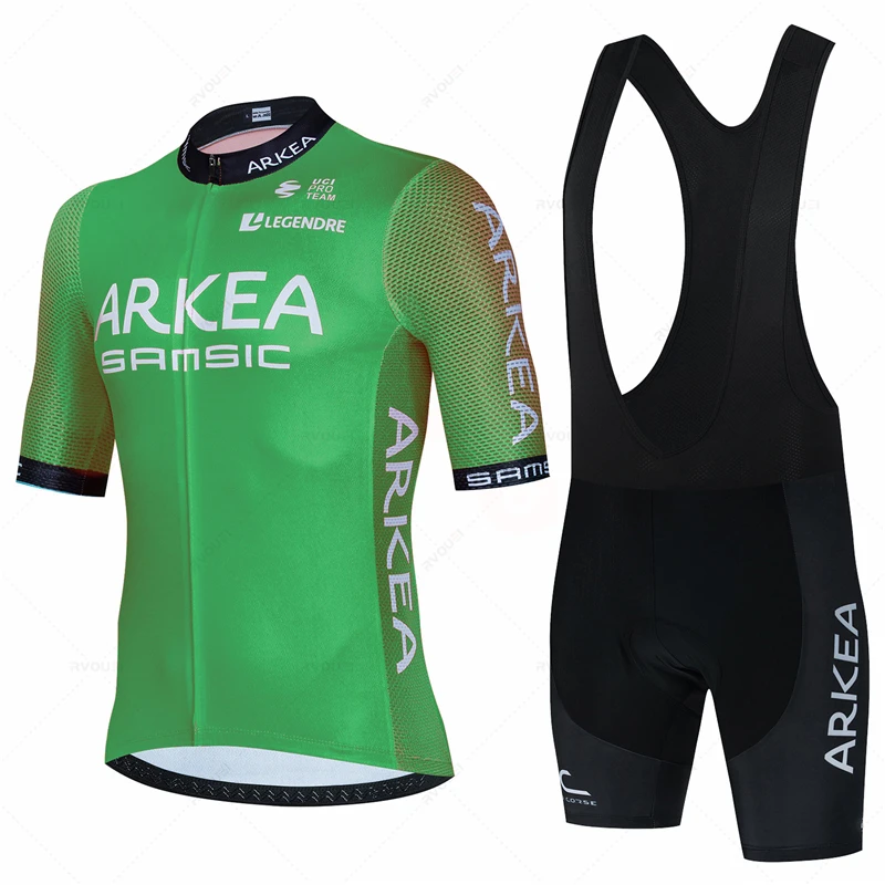 Arkea Cycling Jersey Sets for Men, Summer Bicycle Clothing, Breathable MTB Bike Clothing, Maillot Ropa Ciclismo Uniform Suits 5
