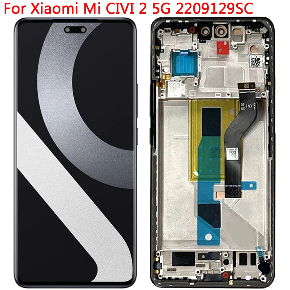 

Original For Xiaomi Mi CIVI 2 Display LCD Screen With Frame 6.55" Xiaomi Civi 2 5G 2209129SC LCD Touch Screen Display Assembly