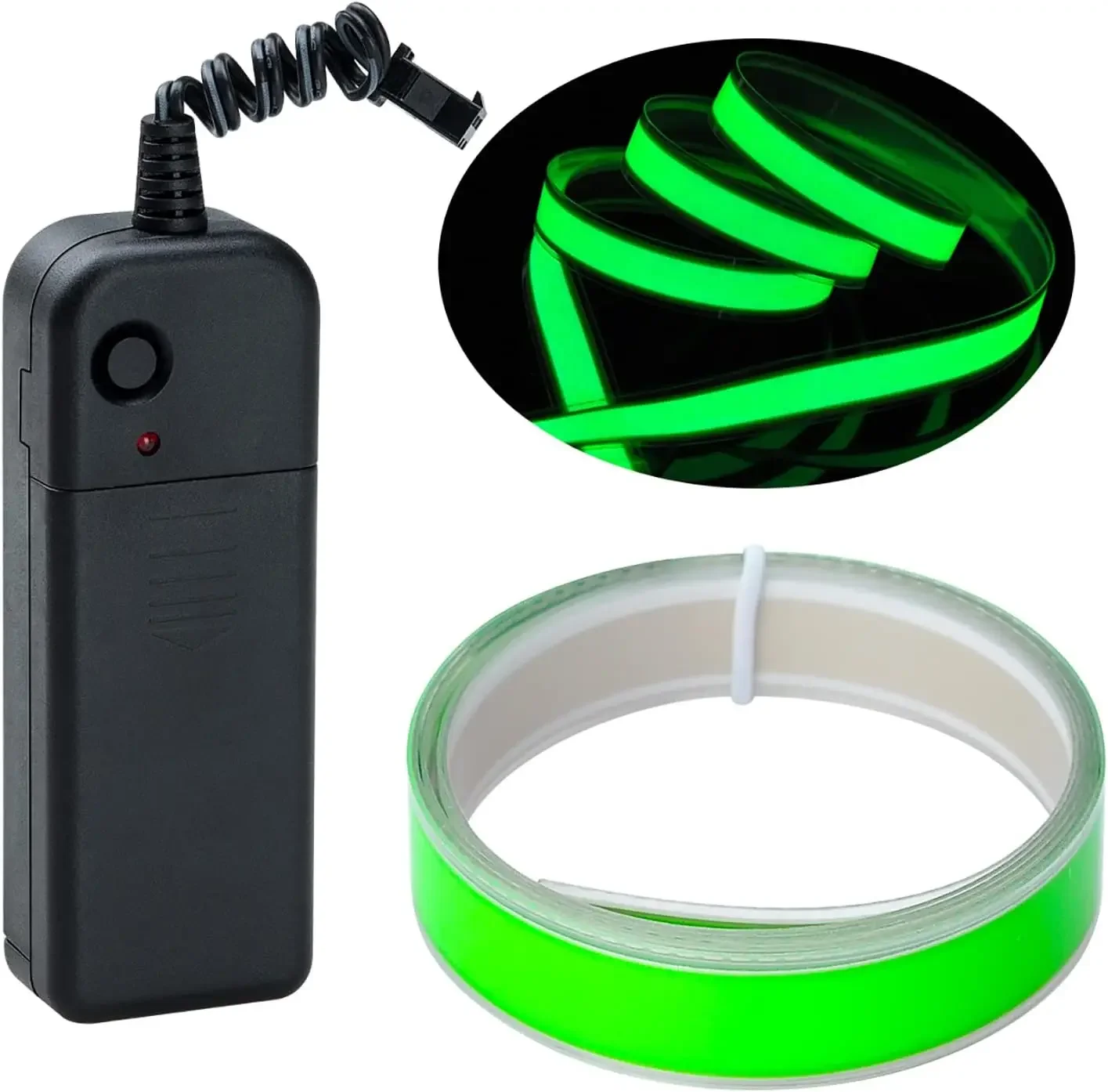 1M Neon Glowing Strobing Electroluminescent Robin El Tape Belt
