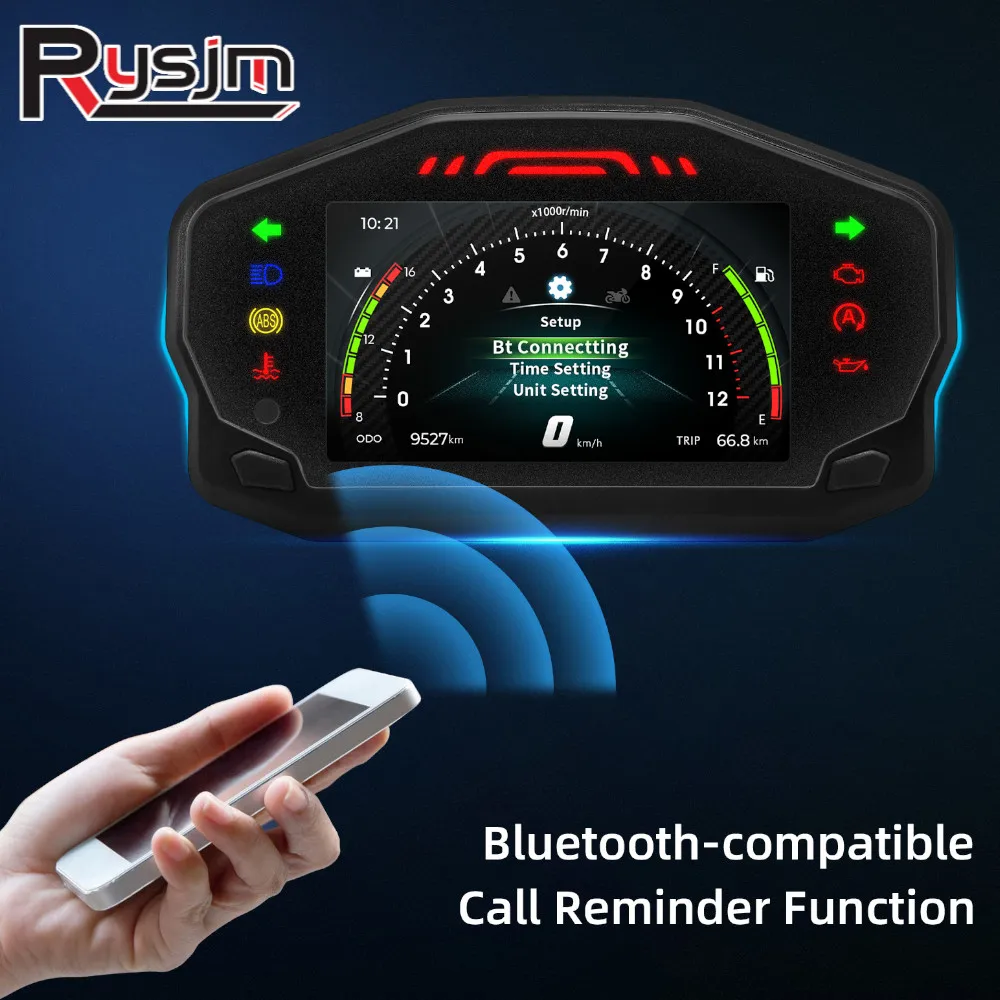 Compteur De Vitesse LCD Universel Pour Moto, 12000RMP, Odomètre,  Tachymètre, 1-4 Cylindres, Jauge De Moto, Tableau De Bord Numérique - Temu  Switzerland