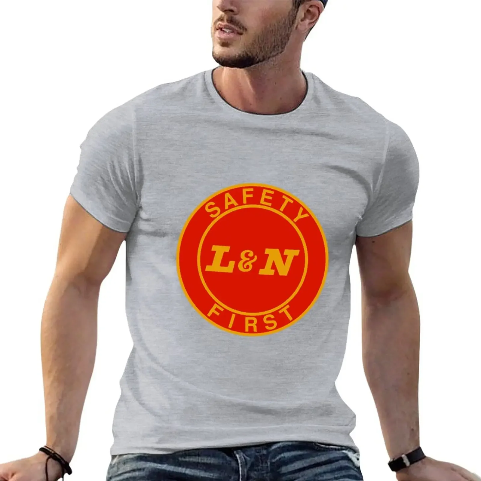 

L&N Safety First T-shirt funnys shirts graphic tees mens graphic t-shirts big and tall