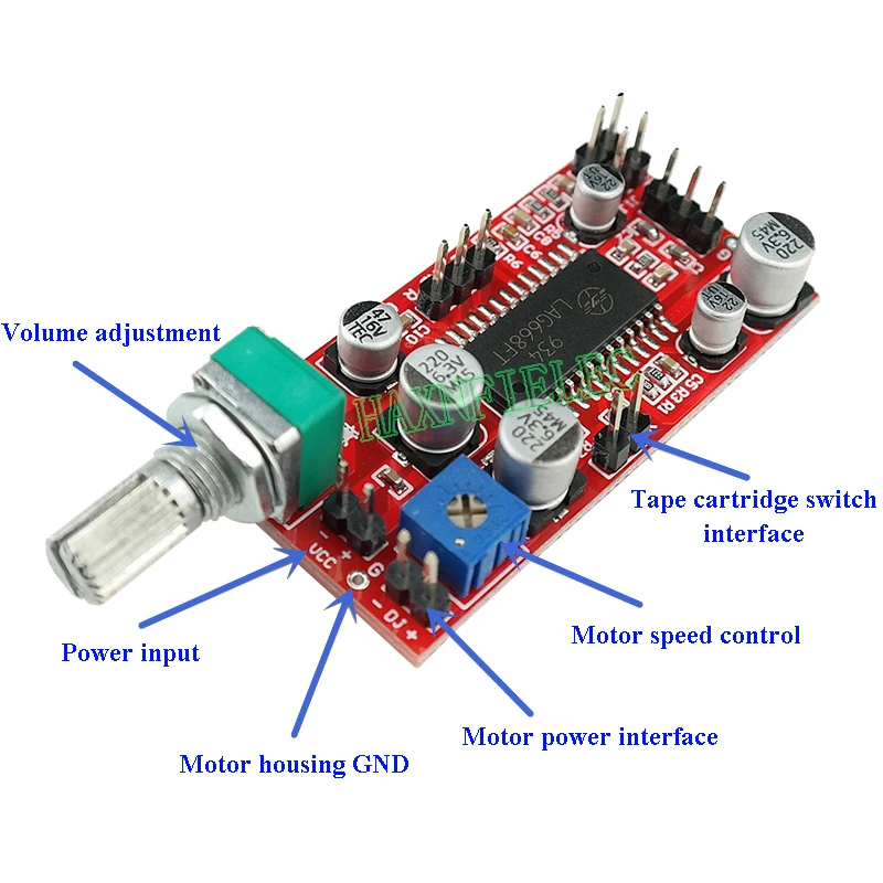 LAG668 Tape Player Magnetic Head Amplifier Board With Bass Headphone Amplification