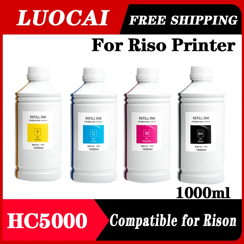 

Compatible Refill Bulk Pigment Ink for Riso HC5000 HC5500 Comcolor 3010 3110 3050 3150 7050 7110 7150 9050 9150 Printer