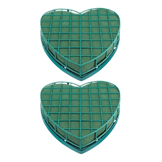 2 Db Virághab Tégla Esküvői Dekoráció Vízmegőrző Habszívű Szív Alakú Virágziszi Szivacs Blokk Blokkok