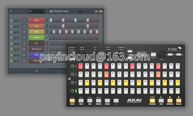 Fire fl studio midiキーボードコントローラーが本物のソフトウェアを 
