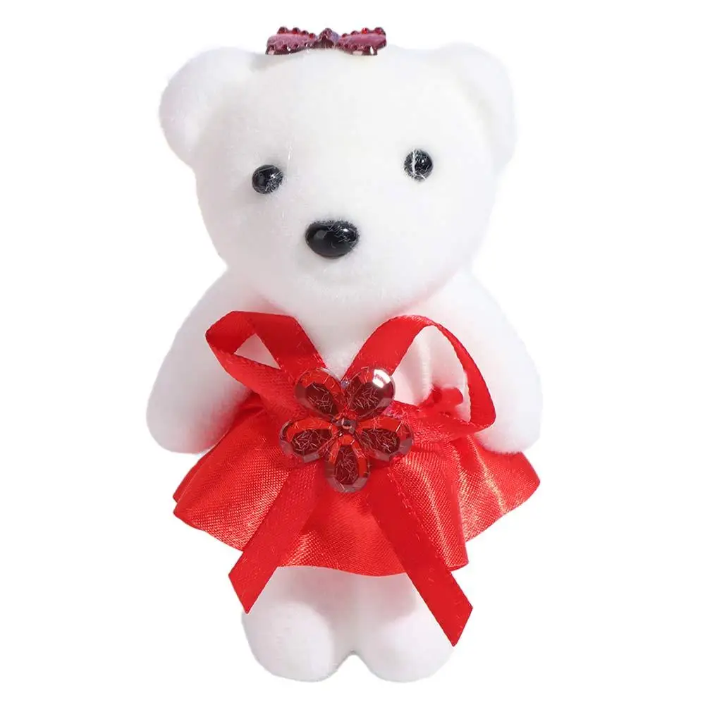 10pcs/set Foam Bear Bear Plush Foam Toys Plush Doll Cartoon Mini Bear Flower Bouquet 10cm DIY Cartoon Bouquet Doll