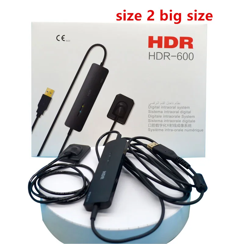

Hot Sell hdr 600 Sensor Dental Digital Size 2 Fit Win 7, Win 8,Win 10 System Intraoral Image Clinic Equipment Dentist Use