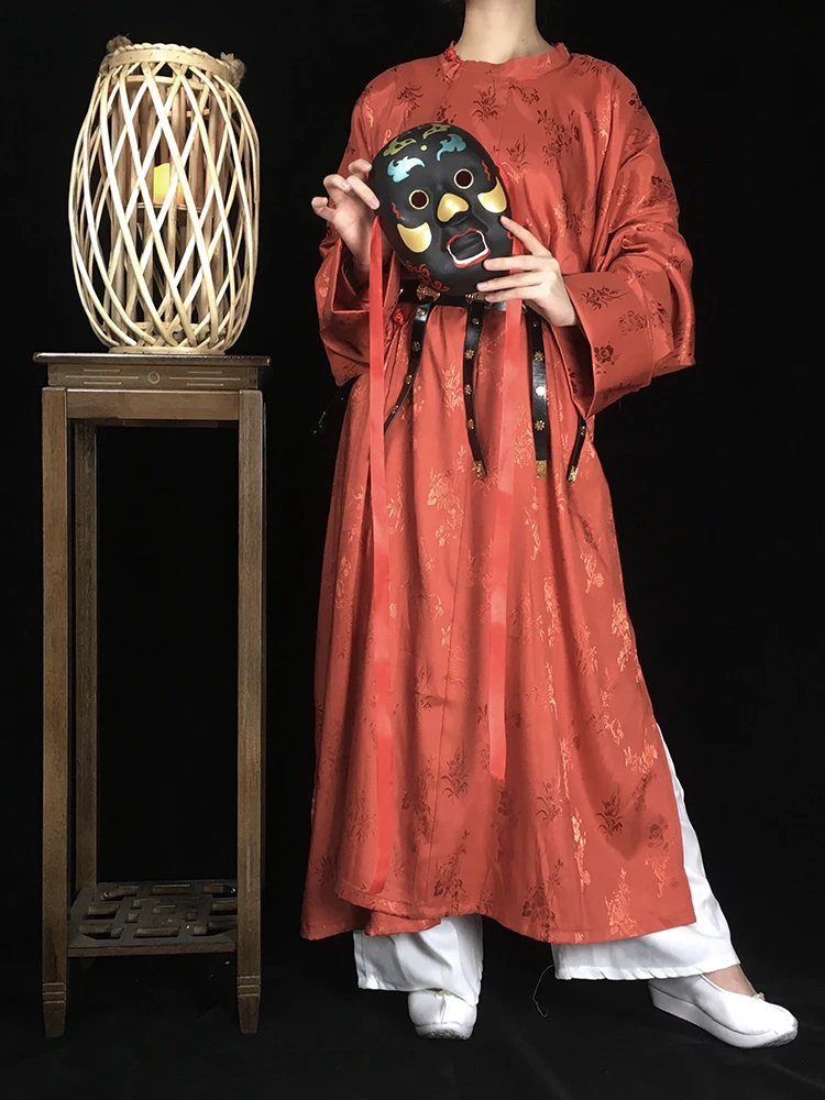 

2023 chinese traditional clothes hanfu Tang dynasty made round collar robe for man/women cosplay