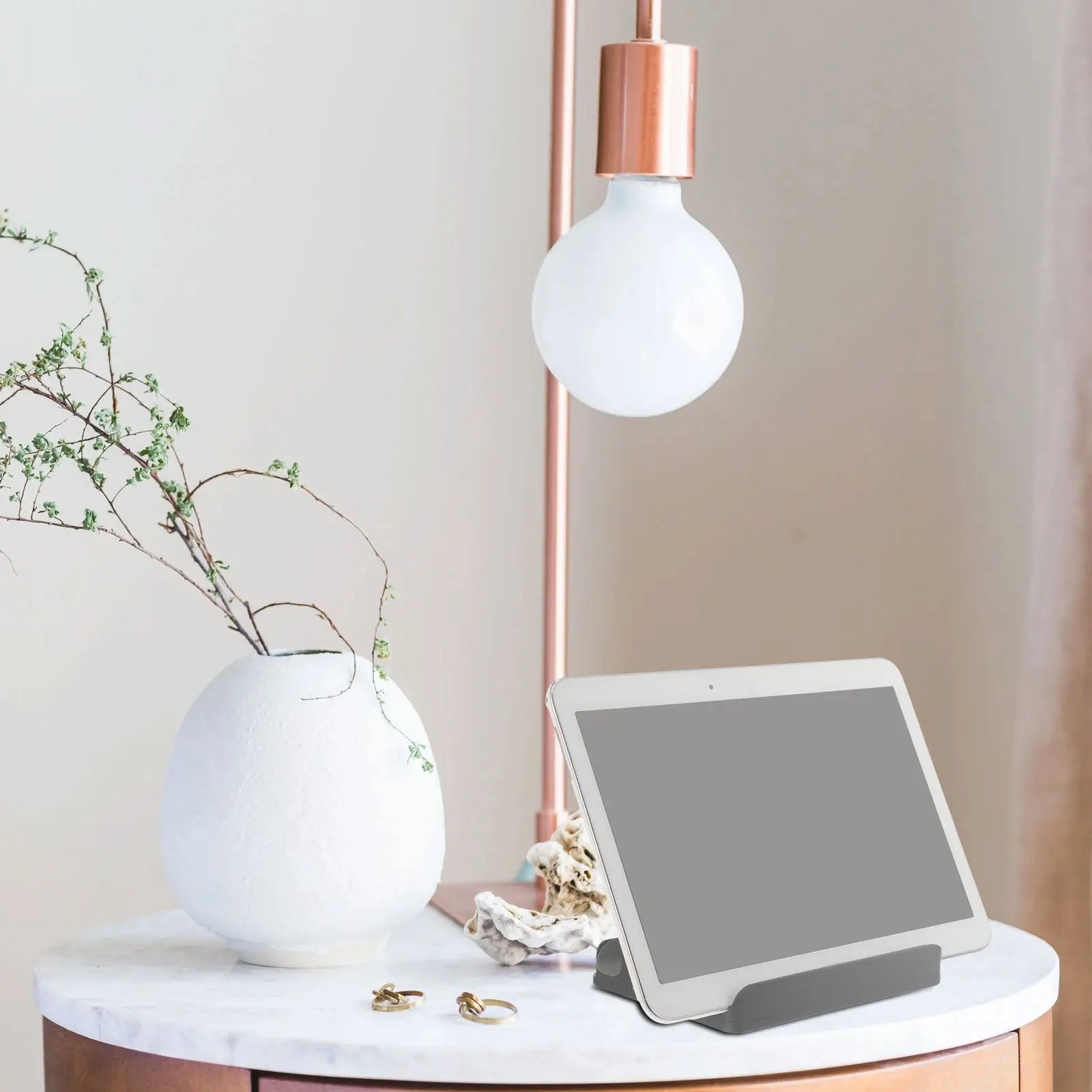 프리미엄 수직형 노트북 스탠드 알루미늄 합금 견고하고 가벼운 데스크탑 홀더 공간 절약형 현대적인 디자인 노트북 마운트 베이스