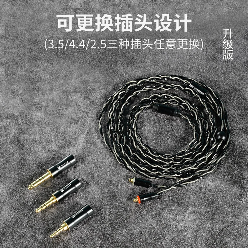 Yincrow RW-2000 Metal Headset 15mm Dynamic Drive Unit HIFI In-ear Earphone 3-in-1 Plug Balanced MMCX IEM RW-1000 PK1 PK2 ST-10s 6