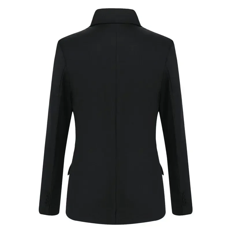 Black Dress Jackets Cropped Jacket for Men Coats Business Man Suits and Blazers Short Korean Style Fashion 2024 Spring Clothes 5