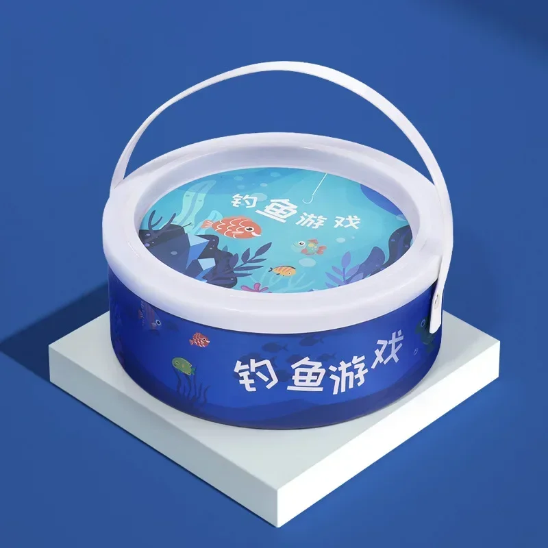 New Montessori Wooden Fishing Toy For Children Cartoon Marine Life Cognition Fish Games Parent-Child Interactive Educational Toy