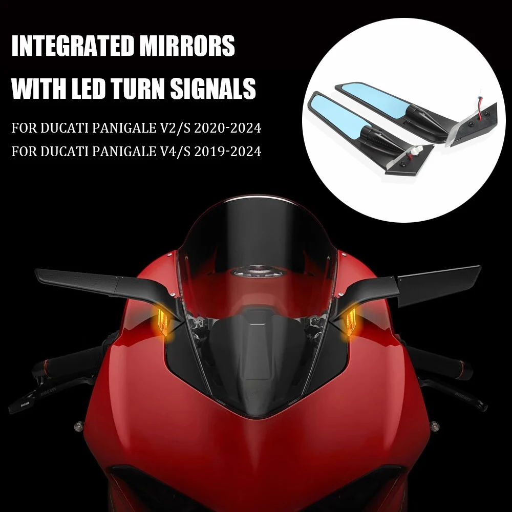 Stealth mirror For Ducati Panigale V4 V4S PANIGALE V2 V2S Motorcycle ...