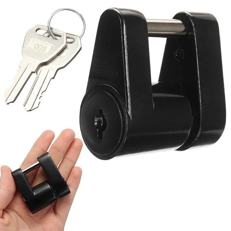 Rust-resistance Anti-theft Trailer Hitch Lock Trailer Coupler Padlock Hook Lock Tongue Locks Hitch Security Protector, trailer hitch lock