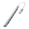 7 Ports USB Slivery