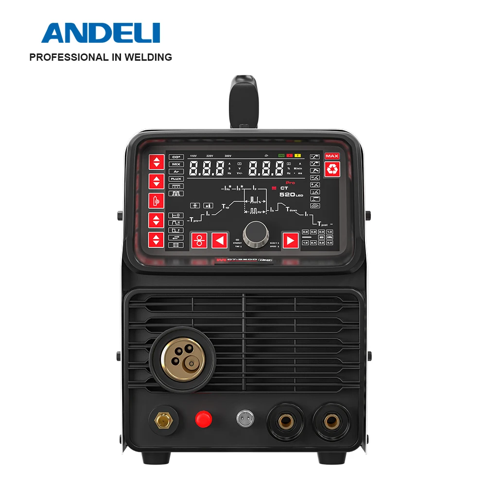 ANDELI MIG Welders MIG TIG MMA CUT COLD Flux Welding 6 in 1 Multiprocess Welder Aluminum Welding Gas/Gasless 110/220V 5