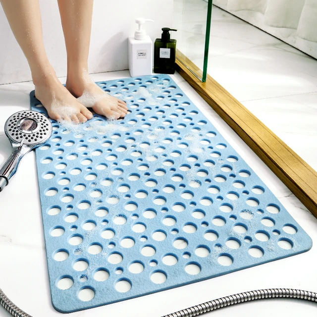 Large Shower Non-slip Bath Mat  Anti-slip Shower Bathroom Mat - Waterproof  Non-slip - Aliexpress