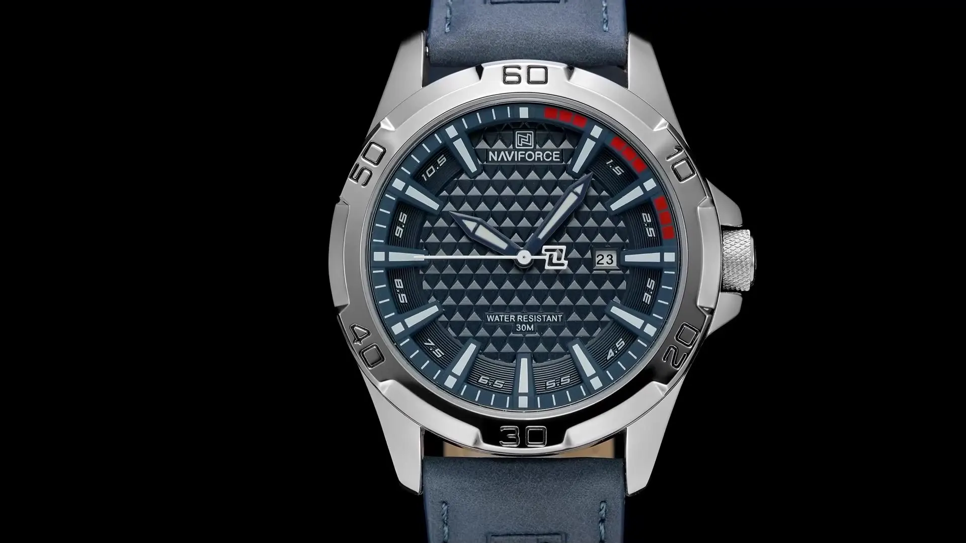 Naviforce Orologio digitale sportivo impermeabile da uomo con cronometro, allarme, cinturino in
