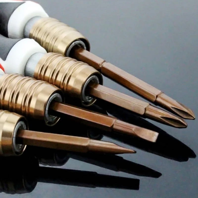 P82D 2 in 1 개폐식 드라이버 이중 목적 자기 드라이버 수동 수리 도구 크로스/플랫 드라이버 수리 도구