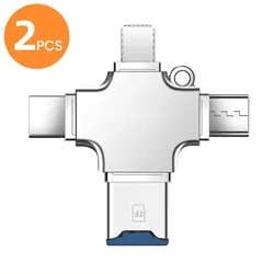 Universal 4 - in - 1 Micro SD Card Reader - Multi - Device Portable Solution (4 In 1)