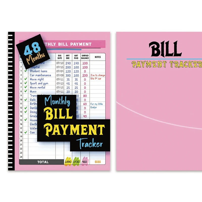MAKE-Monthly Bill Payment Tracker 48 Months Expense And Bill Tracker With Calendar & Debt Payoff Planner