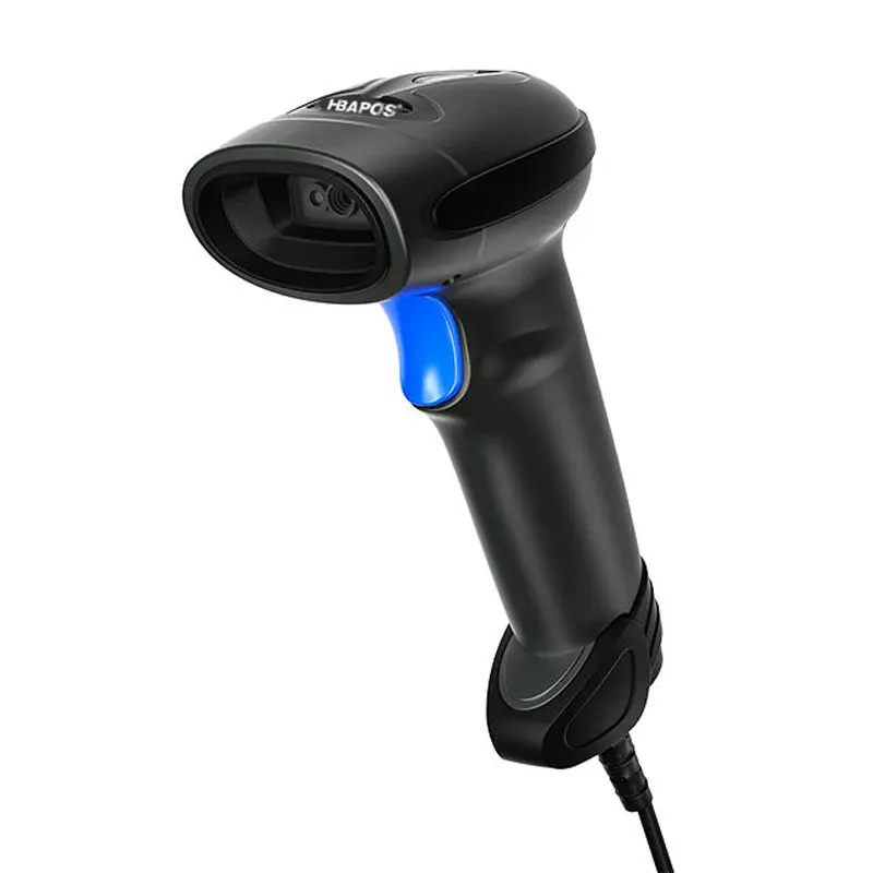 Handheld USB QR Barcode Scanner Wired Automatic 1D 2D Image Bar Code Reader for Store, Supermarket
