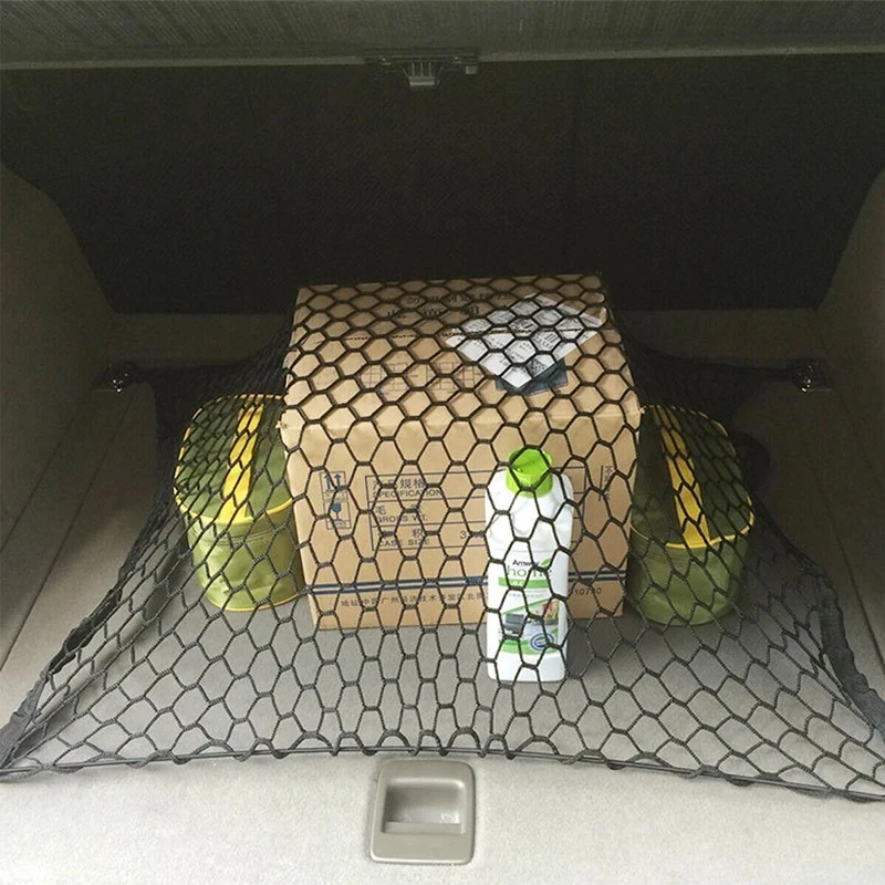 Car Trunk Cargo Net – Durable Nylon Elastic Mesh Storage Organizer for SUV & Truck